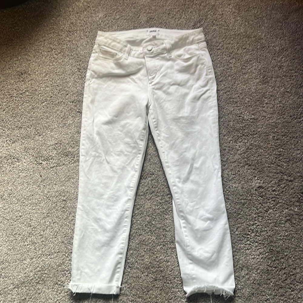 Paige Skyline Skinny White Jean